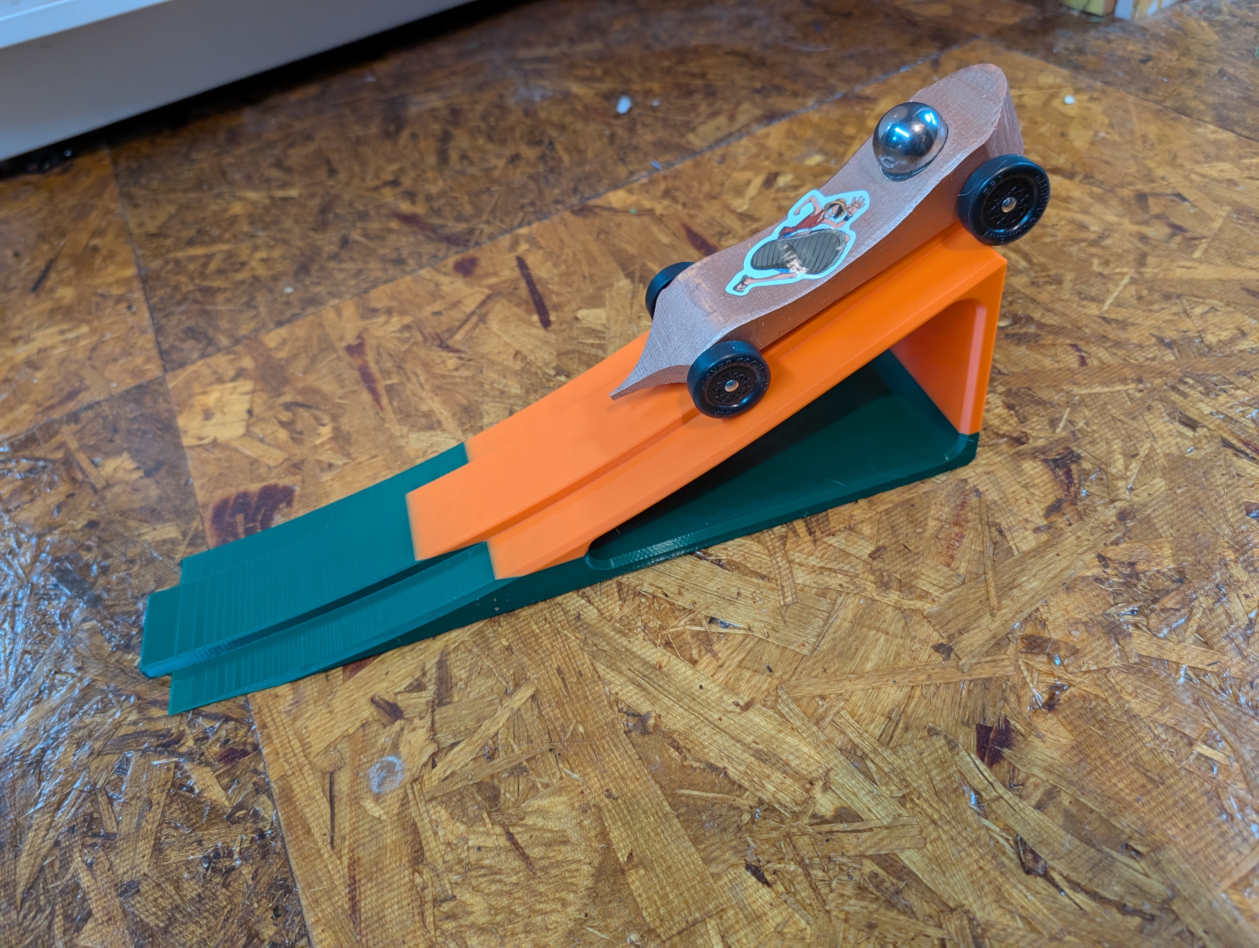 Pinewood Derby Test Ramp
