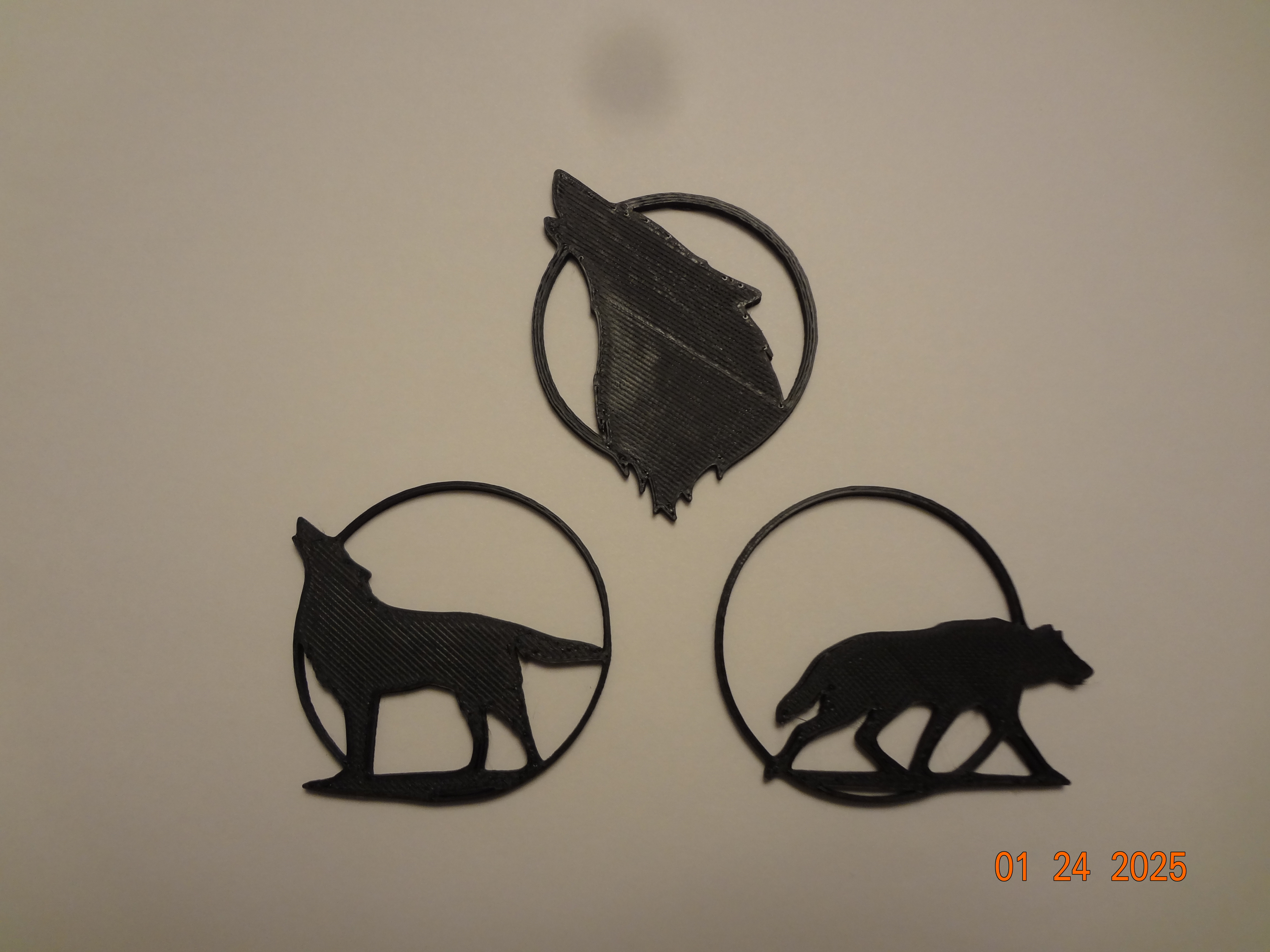 Miniatura 2 do modelo 3D Wolf Wall Art