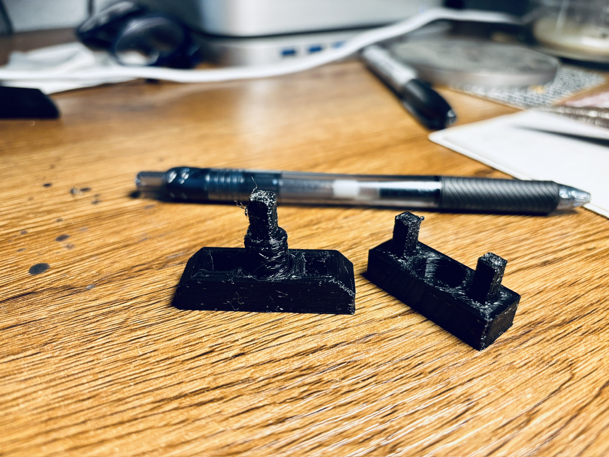 Telescope to phone adapter test prints