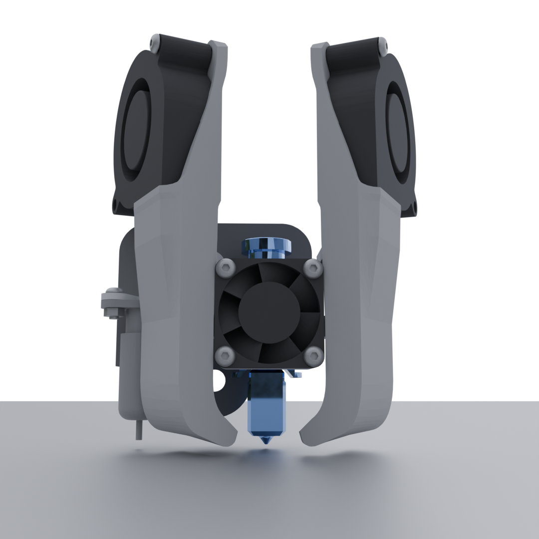 Mantis Dual 5015 Toolhead for Ender 3/CR10 with TZ E3 2.0 Hotend