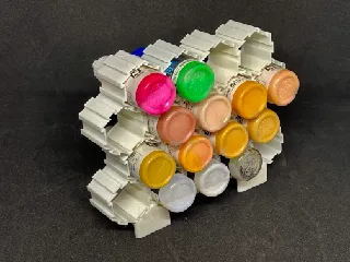 Vallejo color bottle Vertical rack example builds