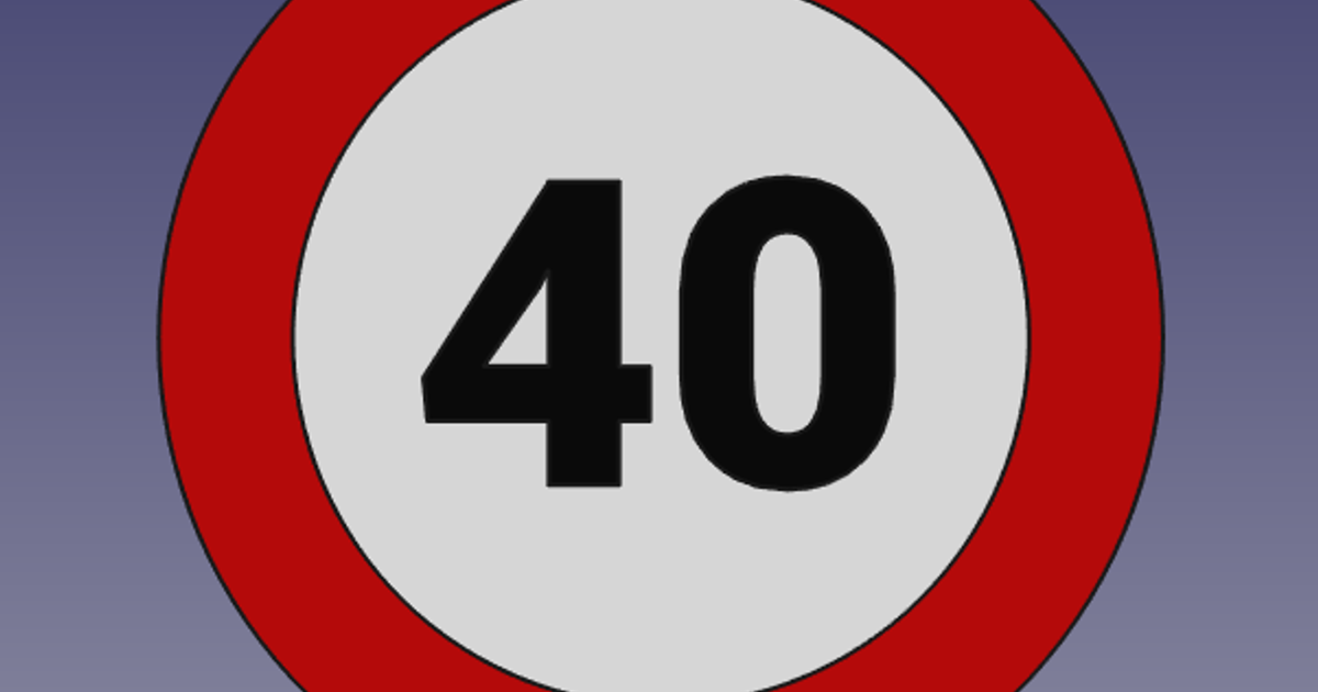 40er Schild par createYourIdeas | Téléchargez gratuitement un modèle