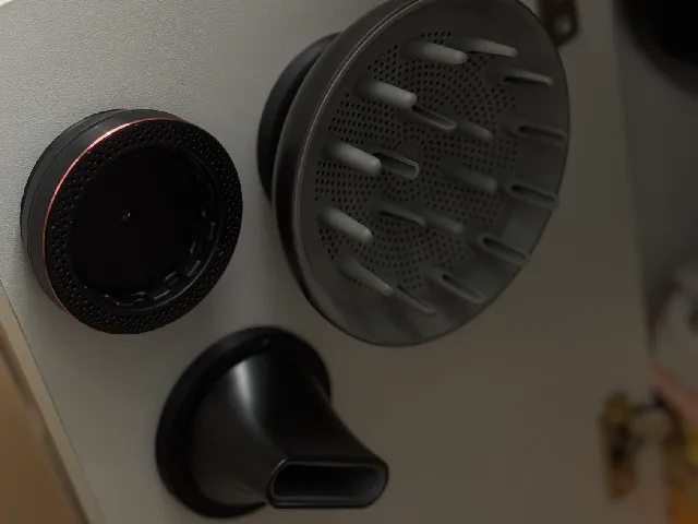 COSHARE Hair Dryer Magnetic Accessory Mounts