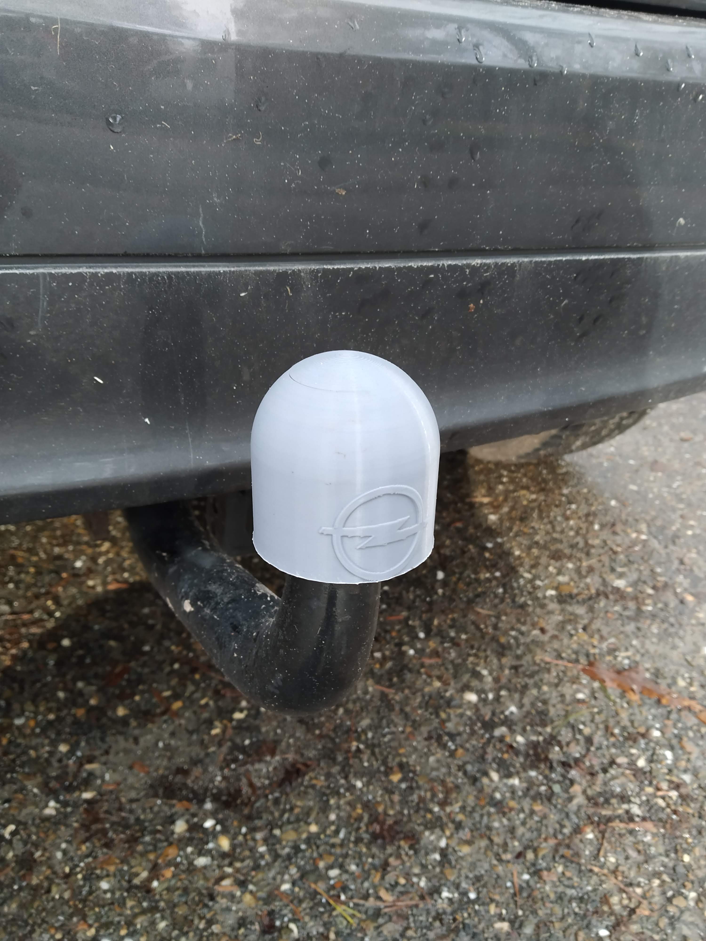 Tow ball/hitch cover with Opel Logo, 50mm.