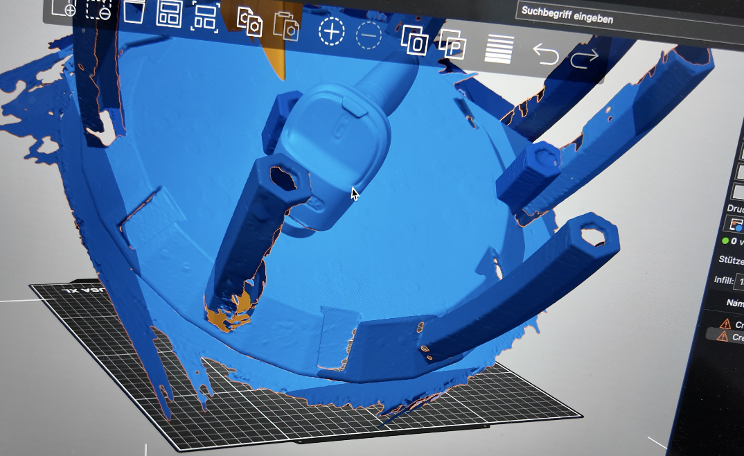 Creality Raptor scan in Revo Scan Software