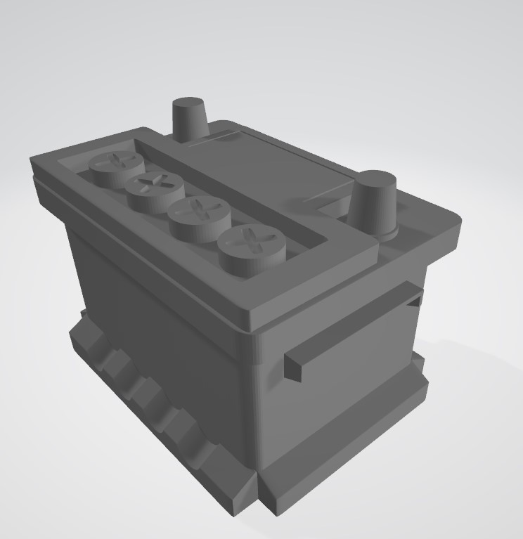 Small Rechargeable Battery - Rust