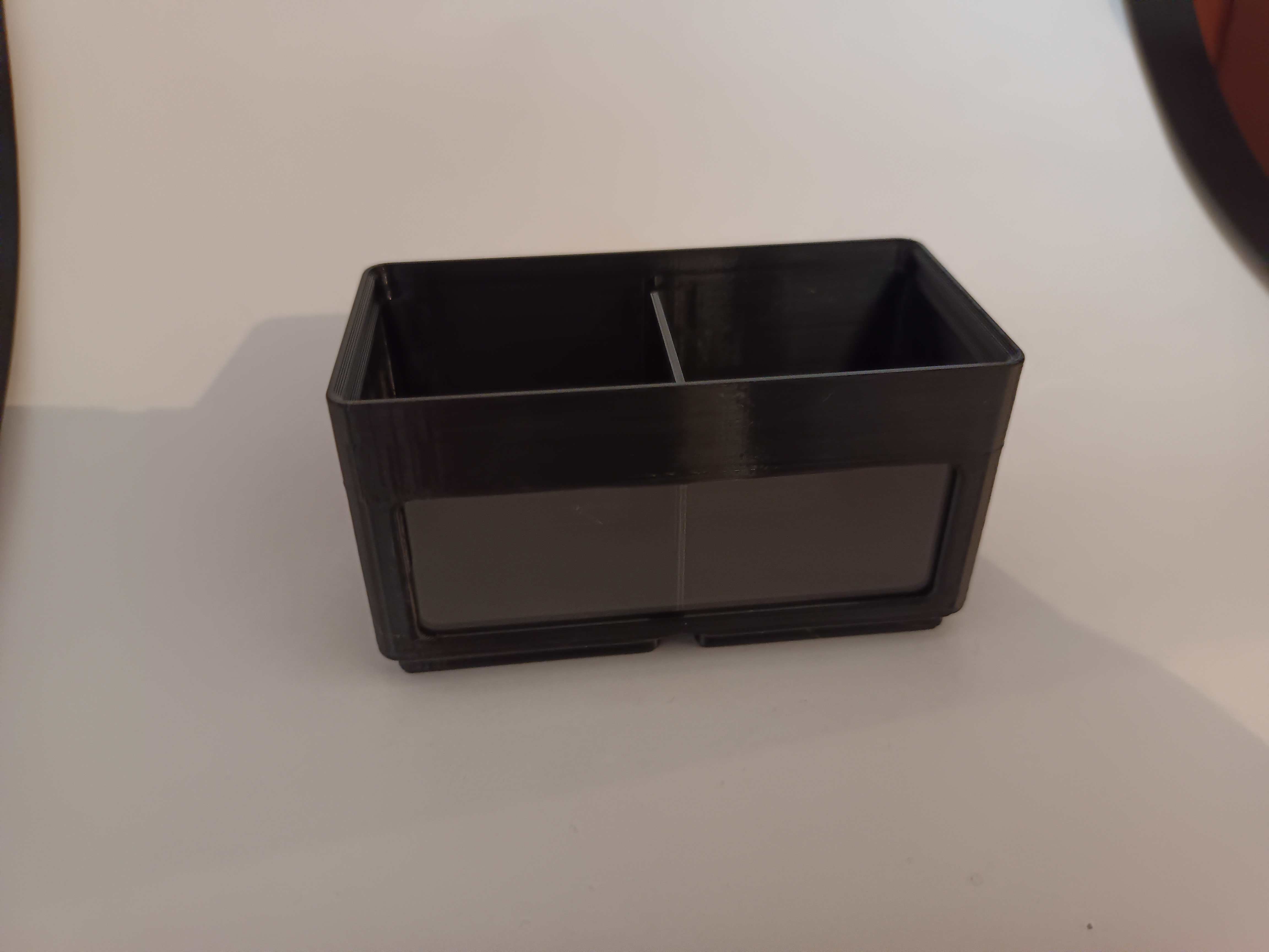 Gridfinity Window Devider Bin with Glass Insert | 1, 2, 3 Spaces |