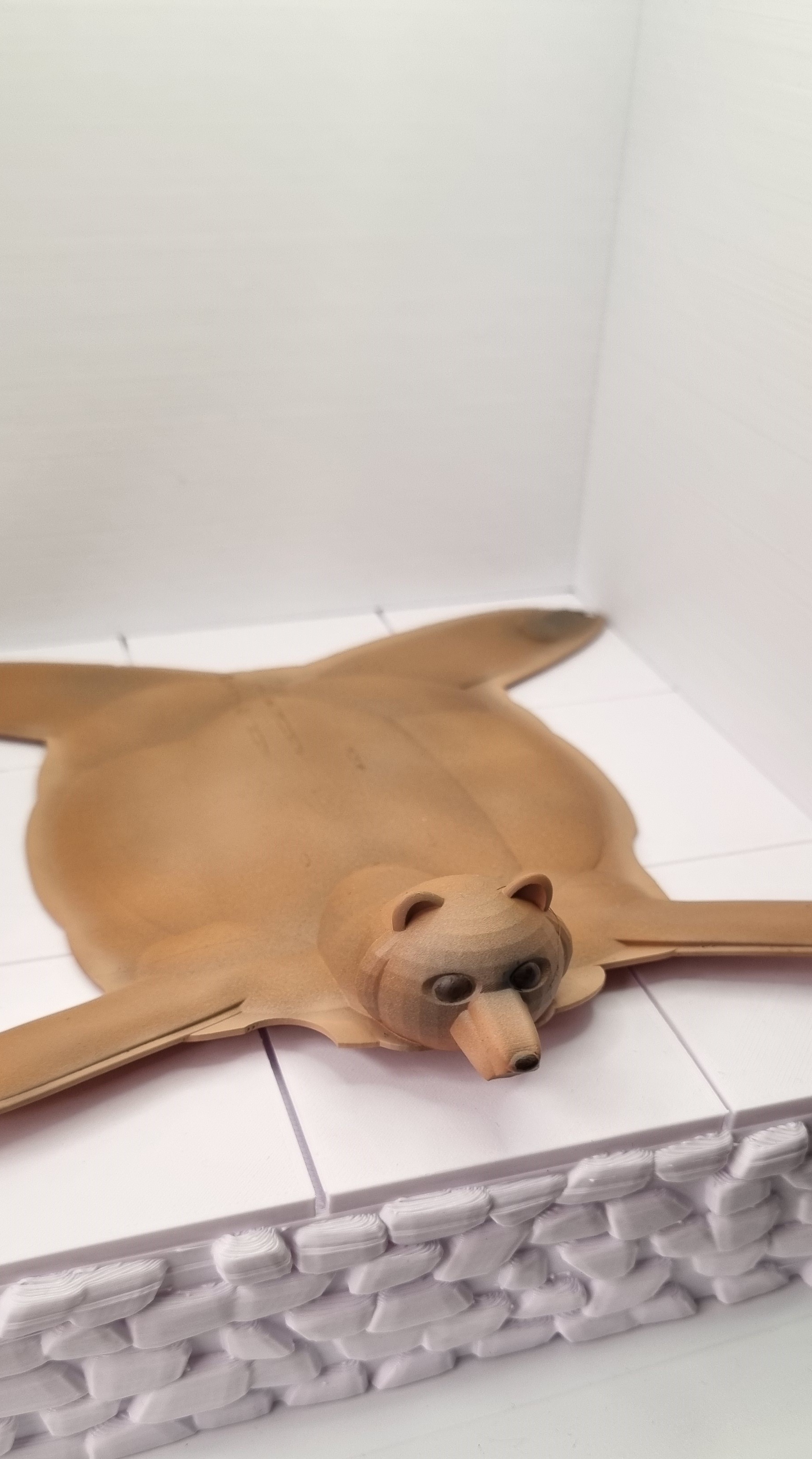 Bear rug - Rust