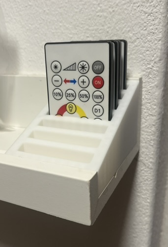 LED light remote box, fits in IKEA Mosslanda shelf