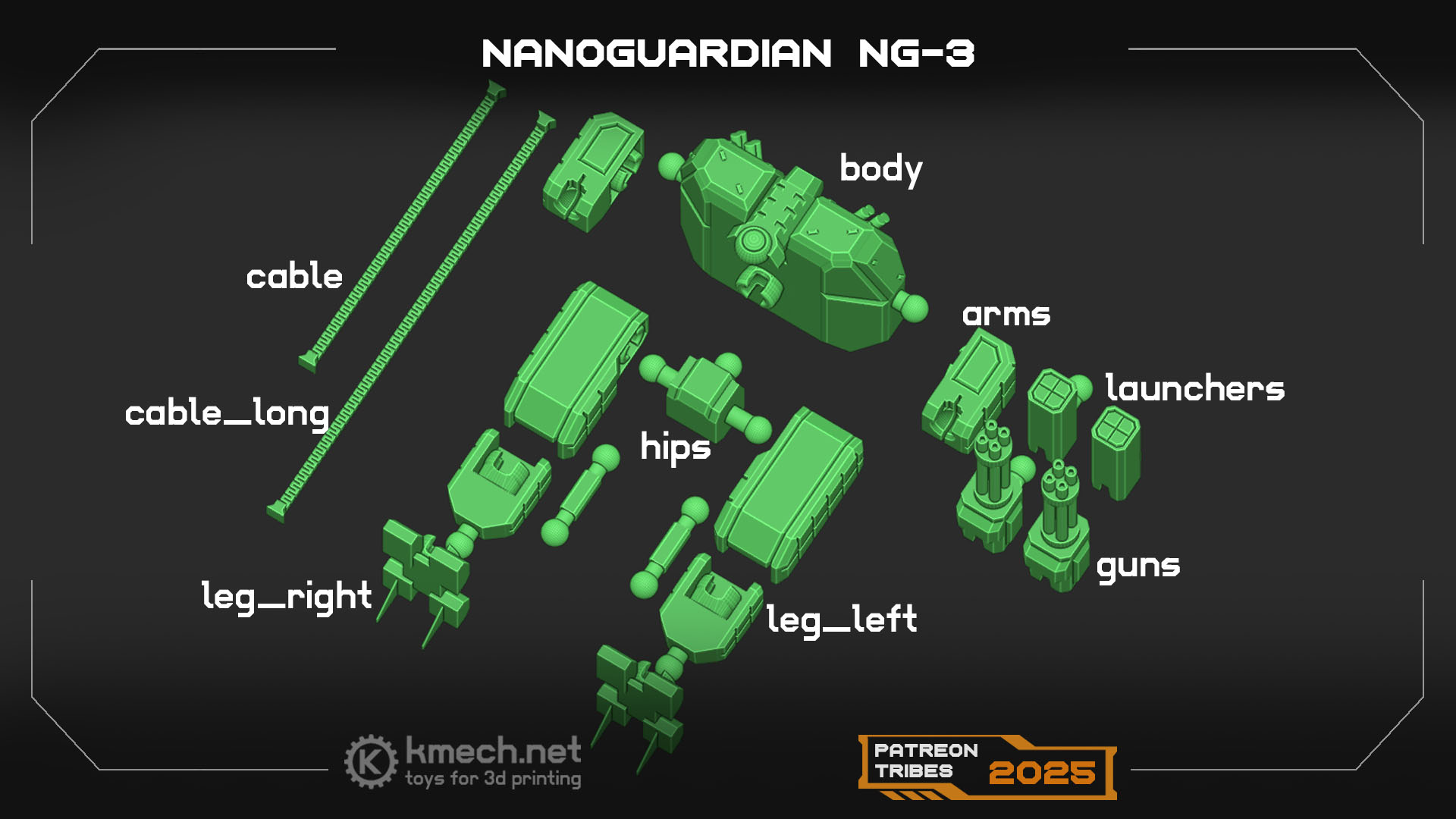 Miniatura 2 do modelo 3D Mech Modular NG3