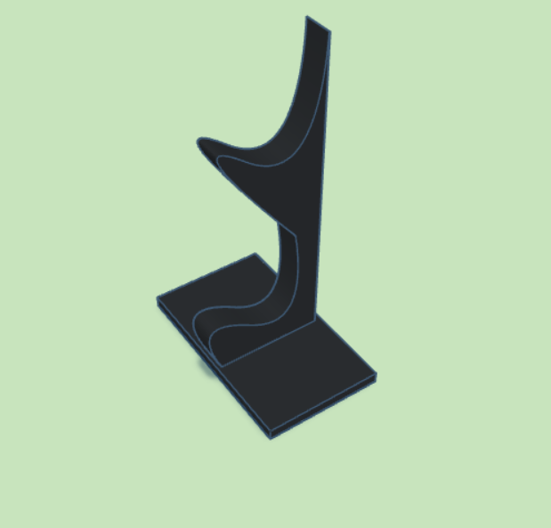 simple one-piece sunglasses/headphone stand