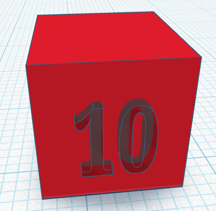 10 mm calibration cube