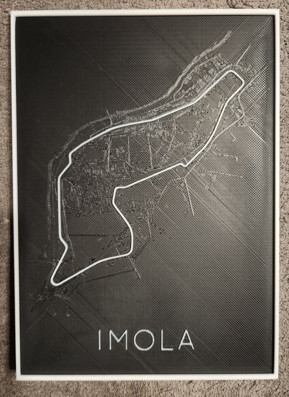 Imola Circuit F1 - HueForge