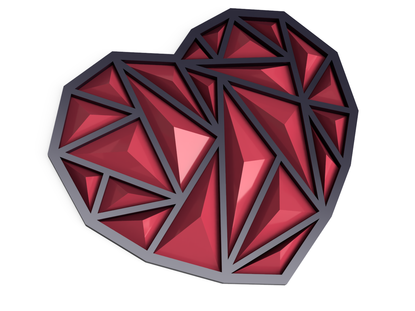 Heart – triangular needle (pyramids) — thumbnail 12