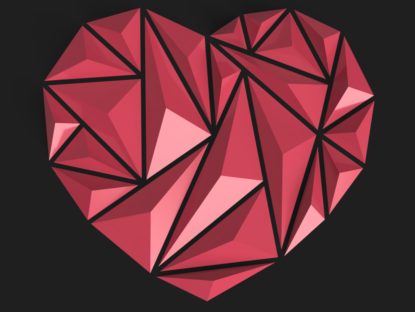 Heart – triangular needle (pyramids) — thumbnail 2