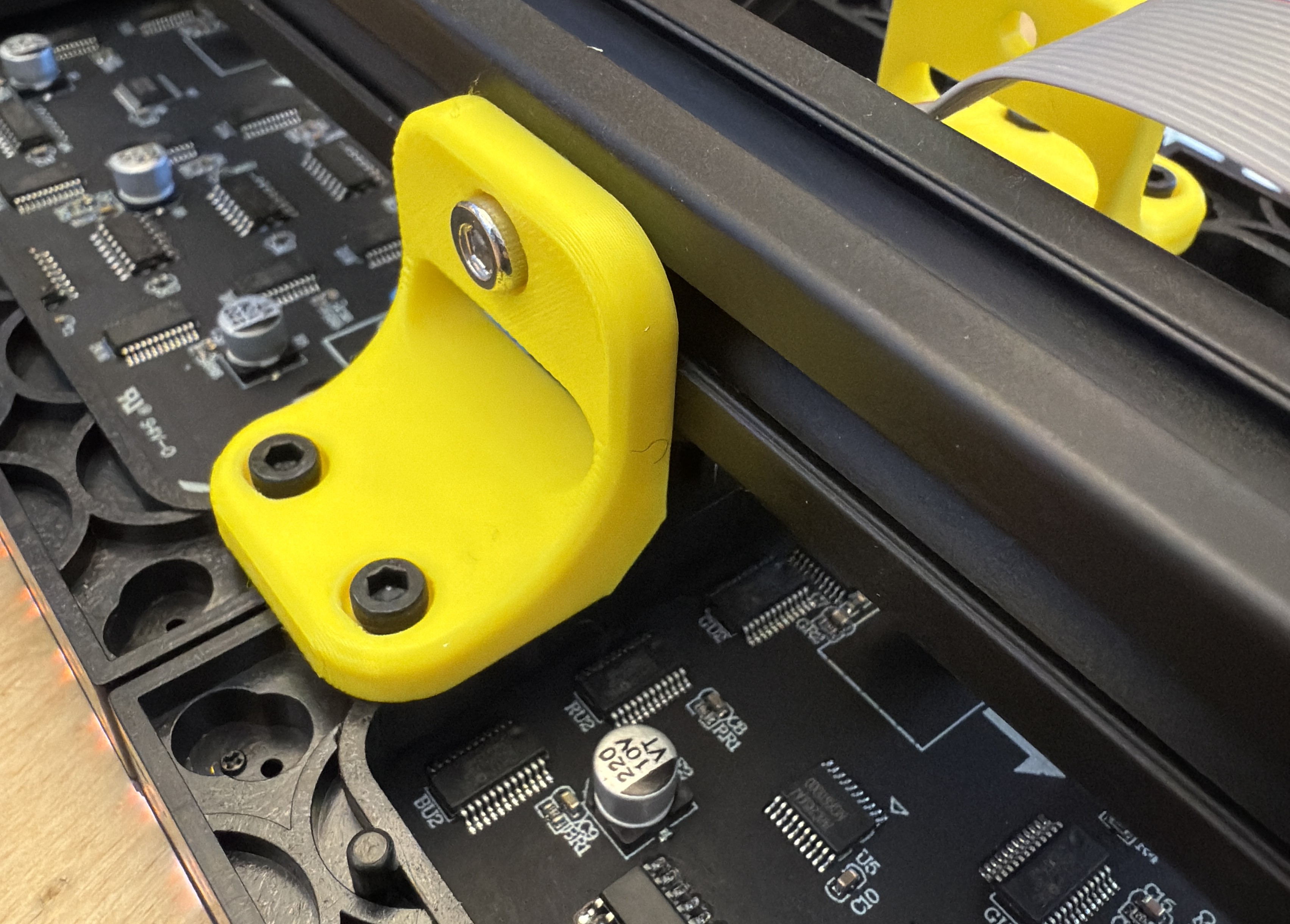 2020 Extrusion Mounting Bracket for 64x64 P2 LED Panel