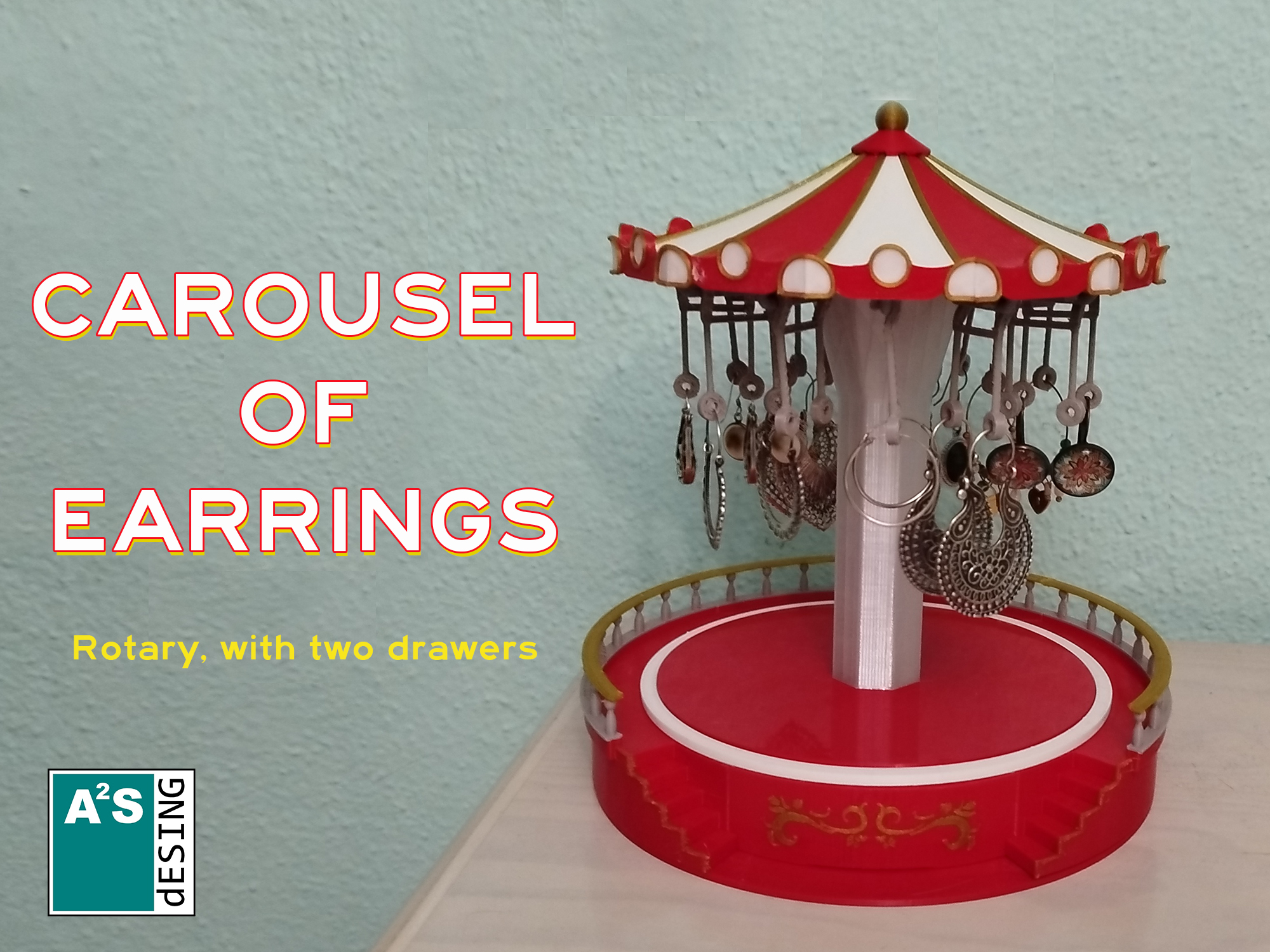 Carousel of earrings
