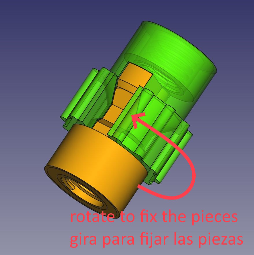 PTFE union for PC4-M6 connectors / unión de PTFE para conectores PC4-M6