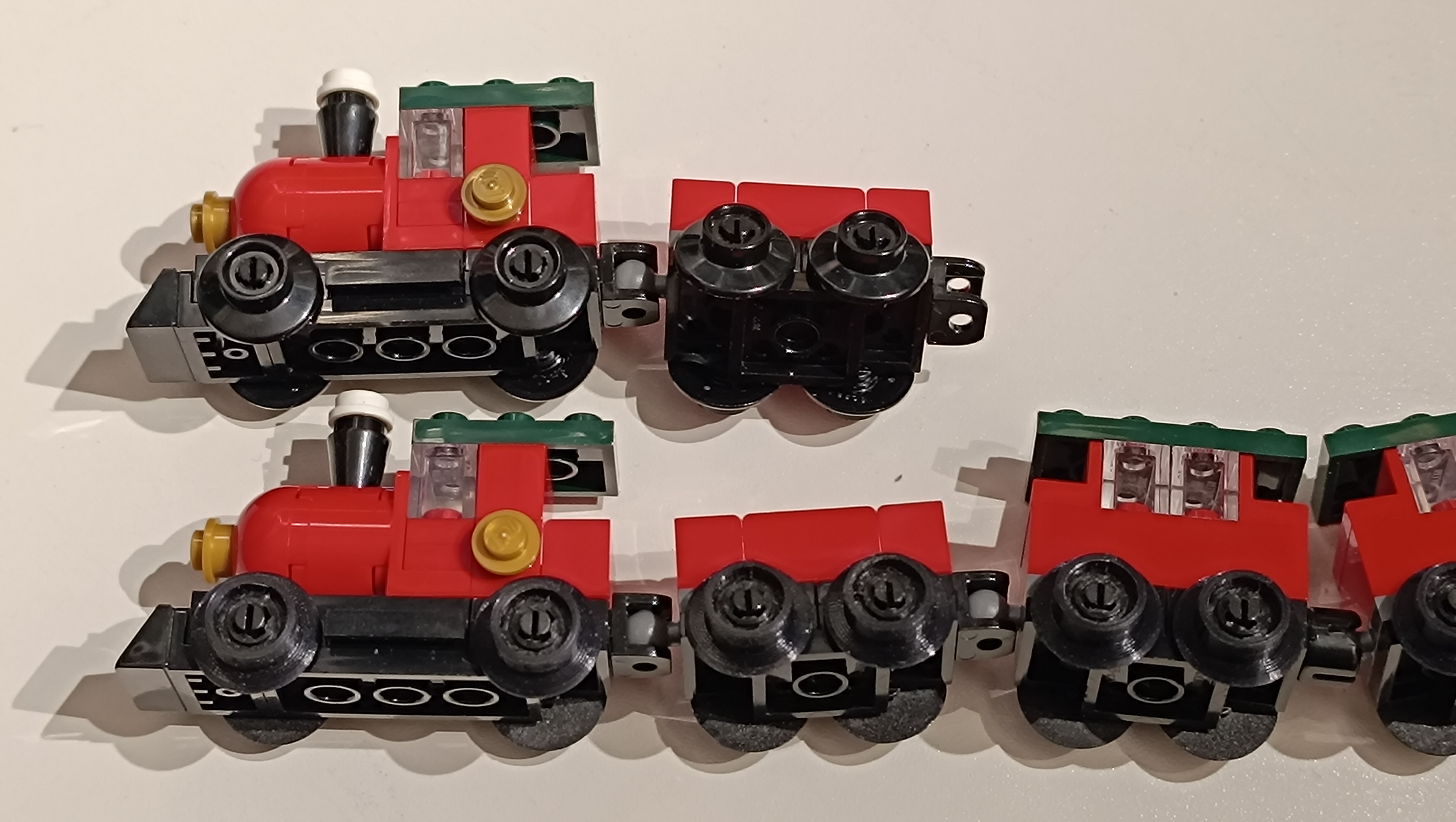 Better mini wheel for LEGO trains