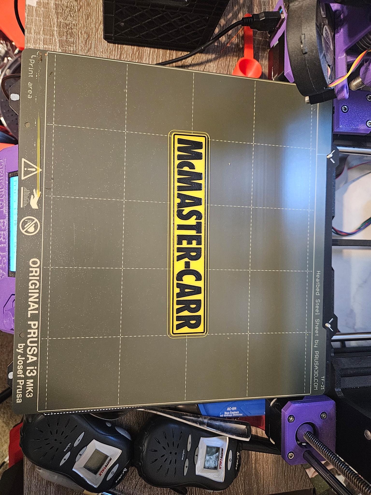 McMaster-Carr Logo Plate