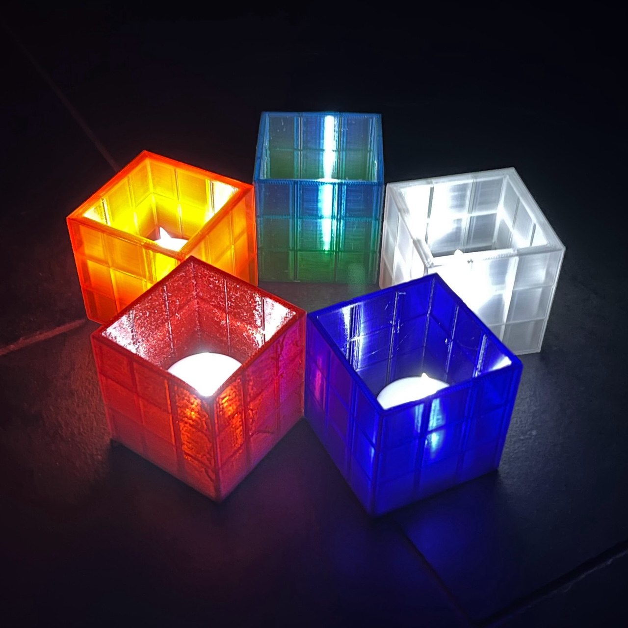 Mini Glass Block LED Lights