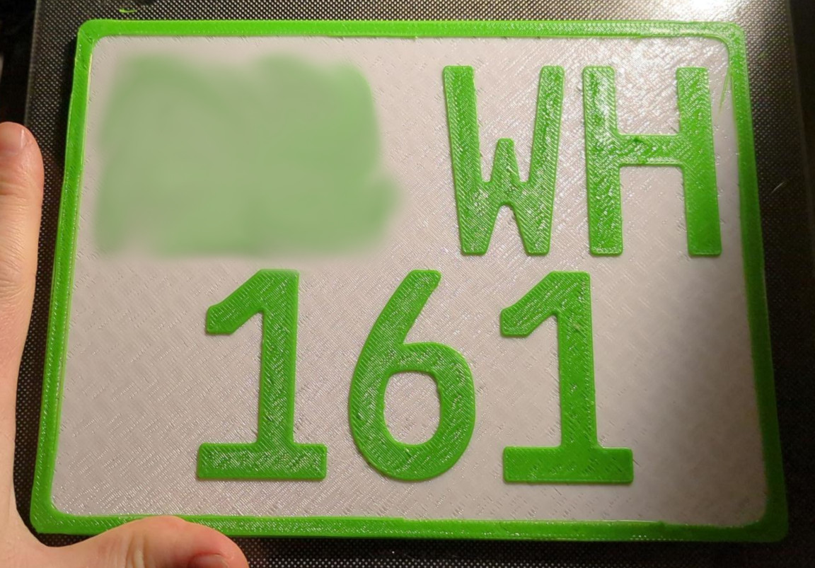 Licenseplate Script OpenScad — miniatura 2