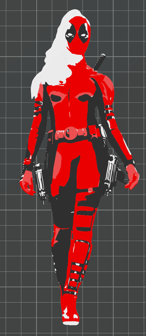 Miniatura 2 do modelo 3D Lady Deadpool