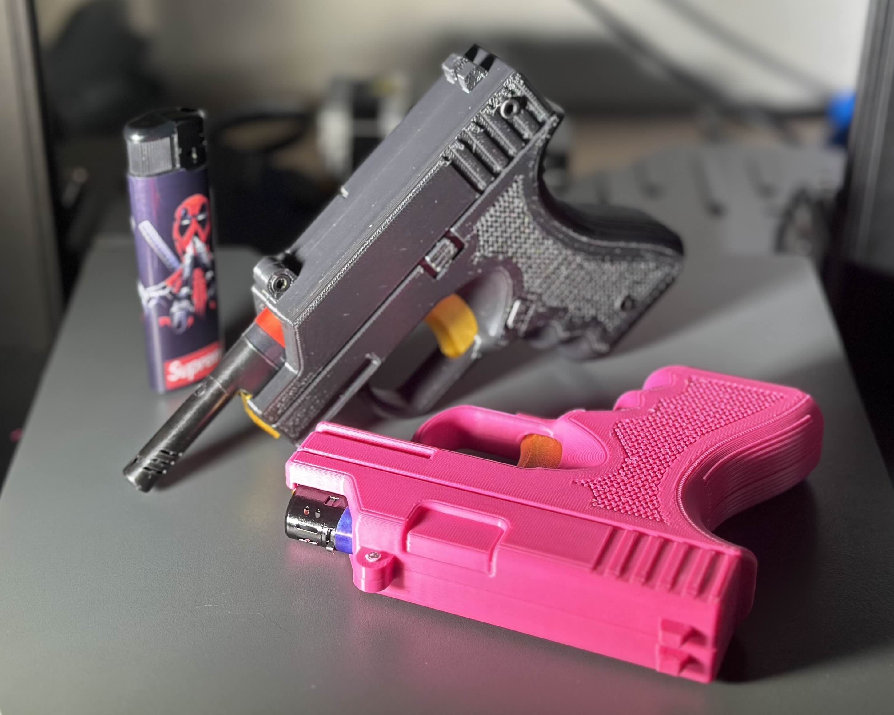 Lighter Gun Case with Lighter Size Options