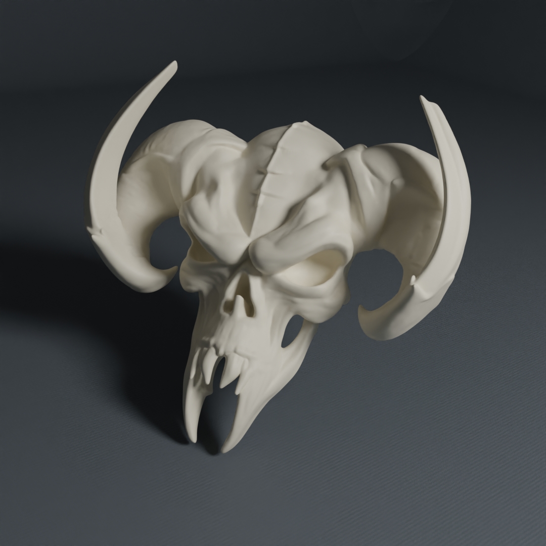AI Skull Collection - Skull 8 wall mounted
