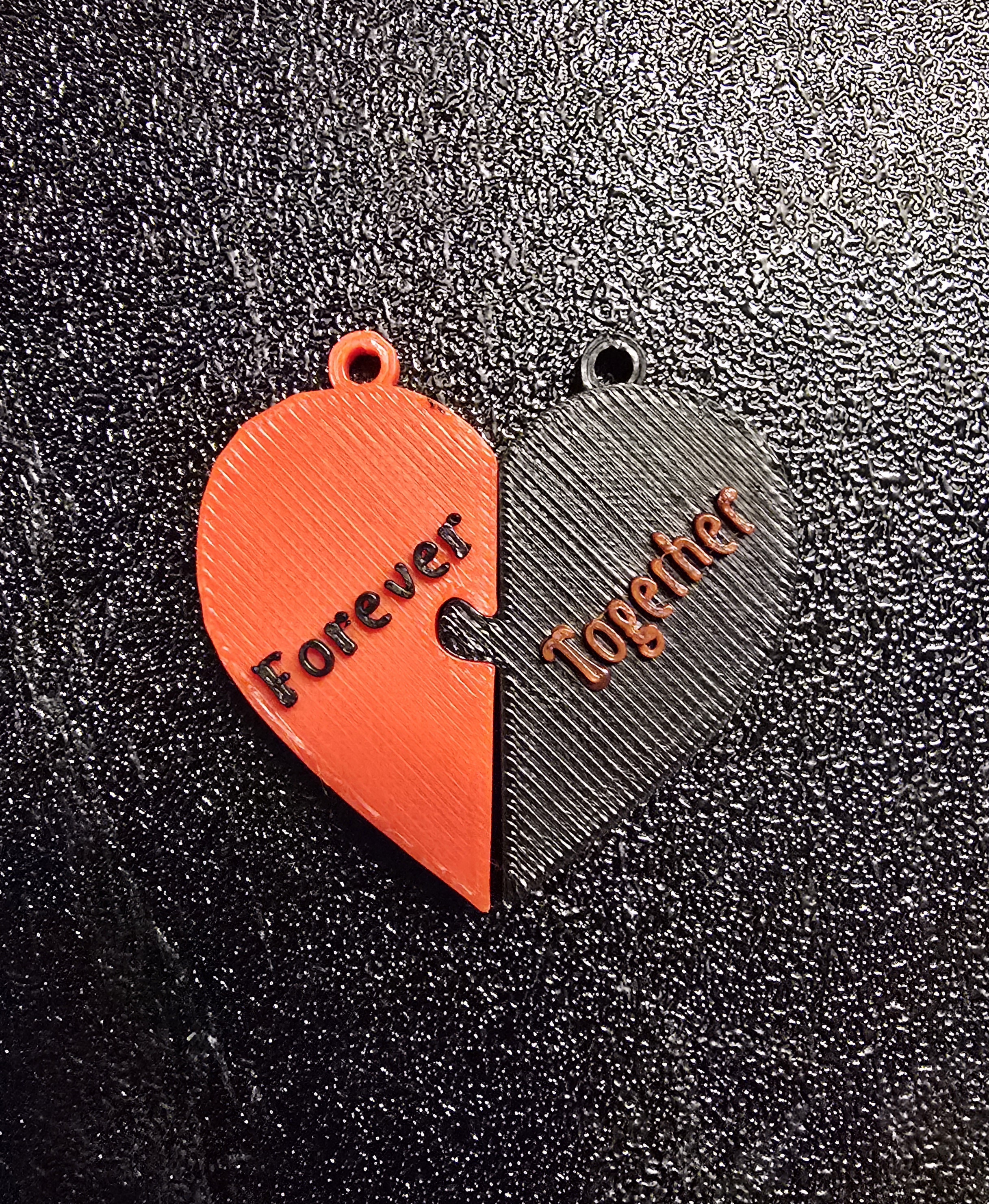 Heart Puzzle Keychain - Forever Together