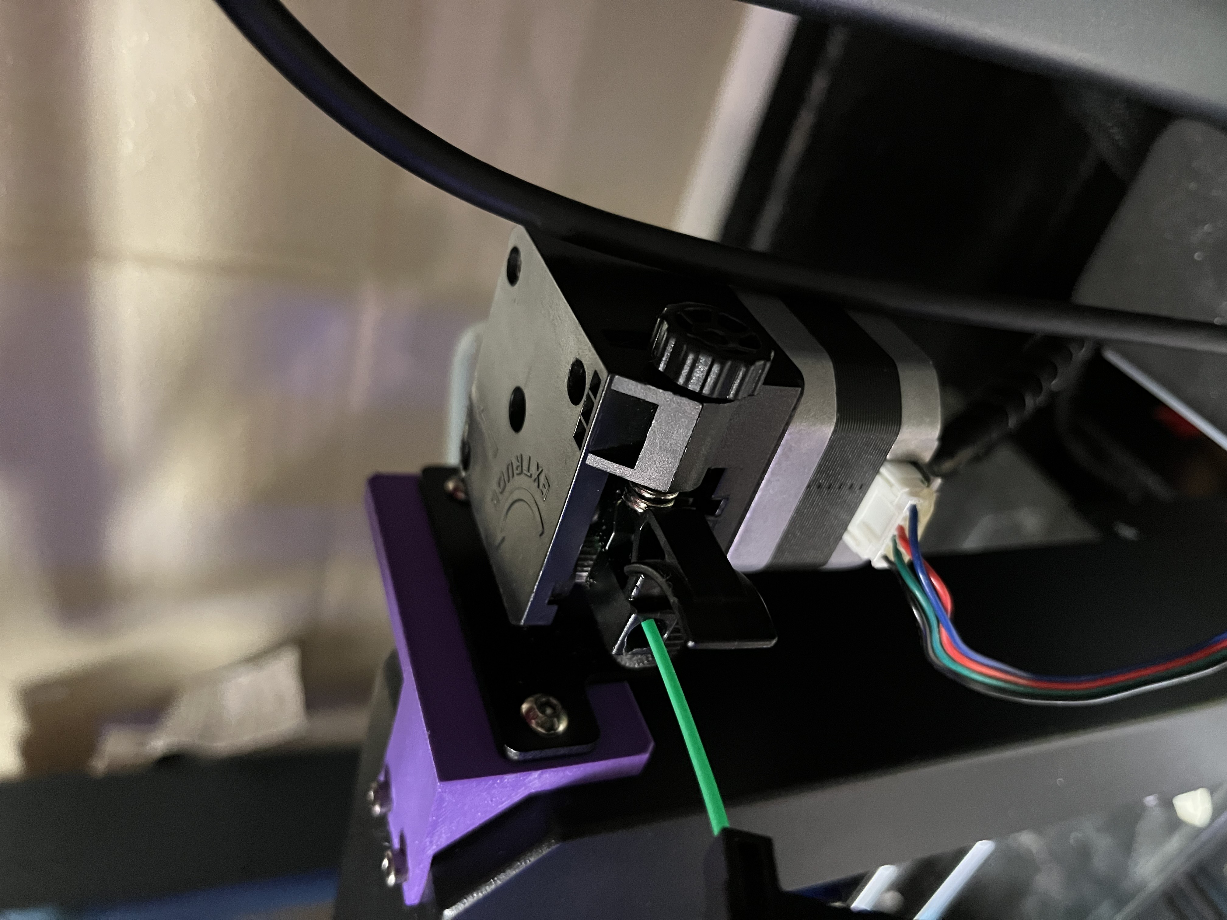 Mega S extruder relocation bracket