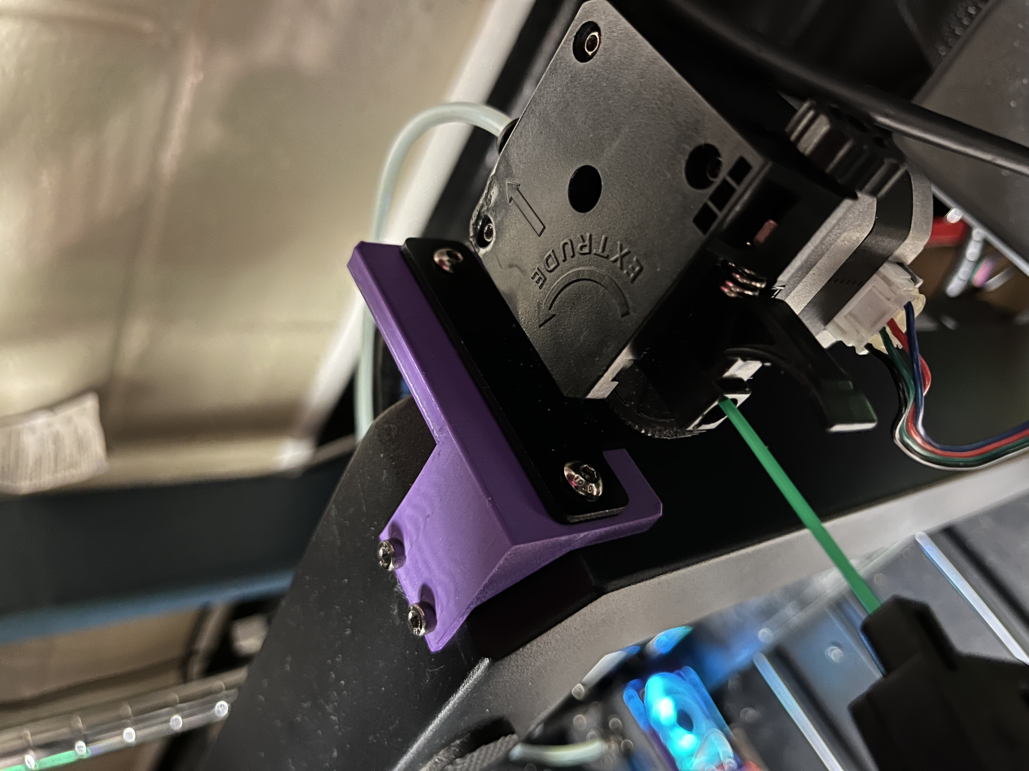 Mega S extruder relocation bracket — thumbnail 3