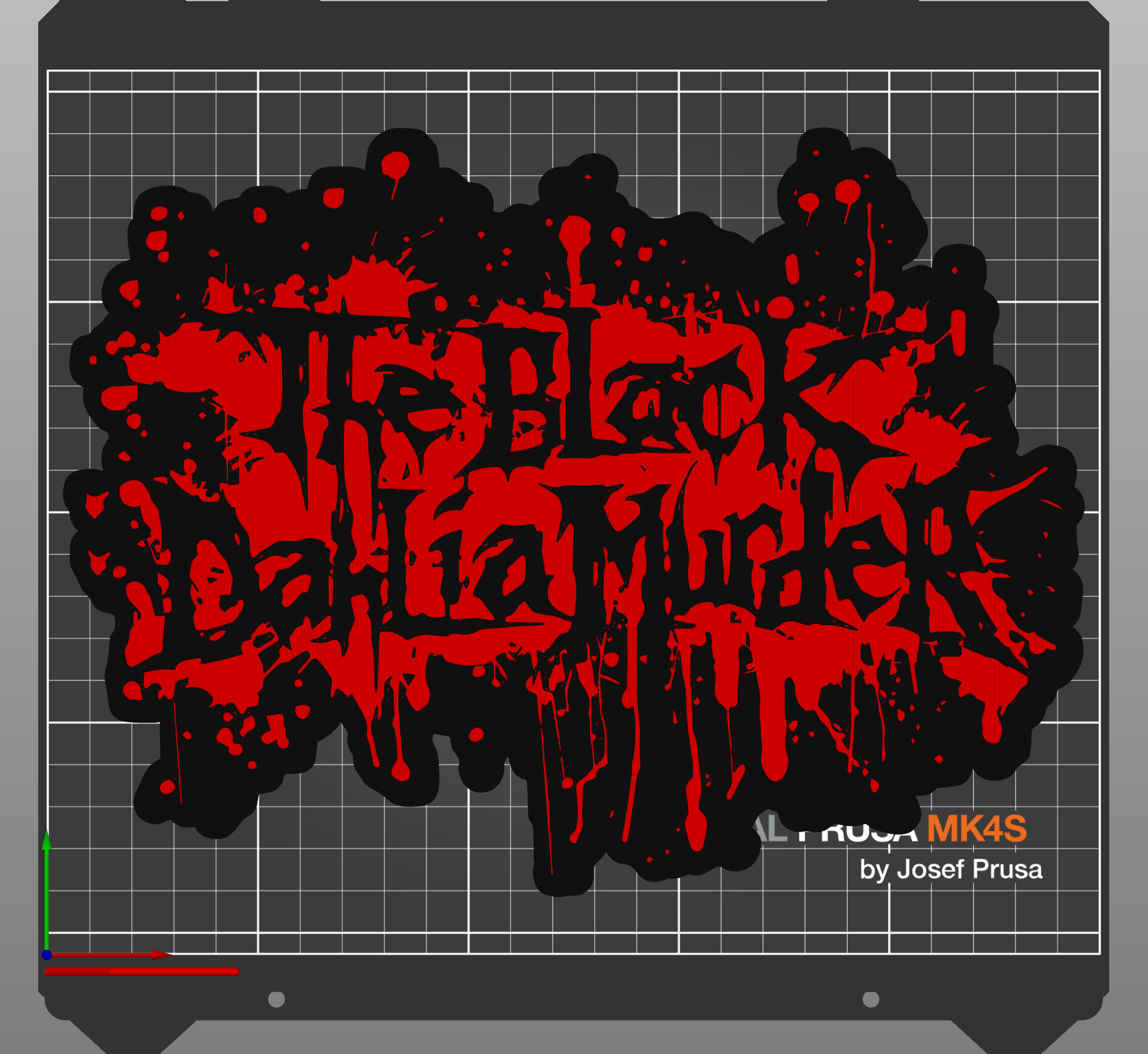 The Black Dahlia Murder Bloodsplatter Logo Sign