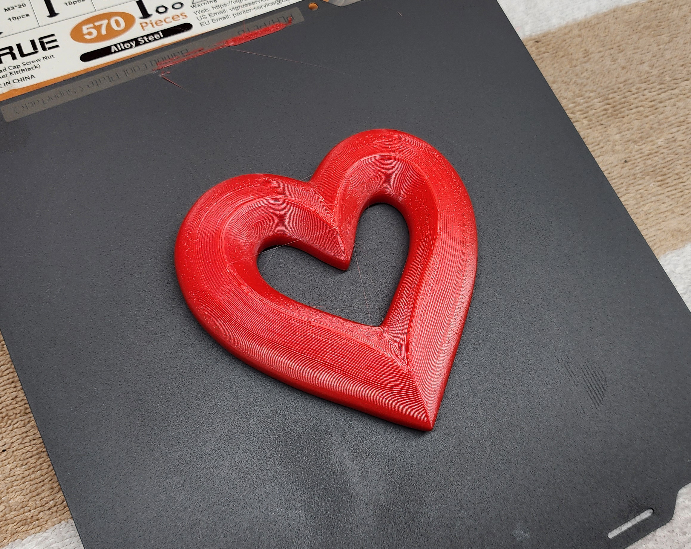 Beveled Heart - No Supports — miniatura 6