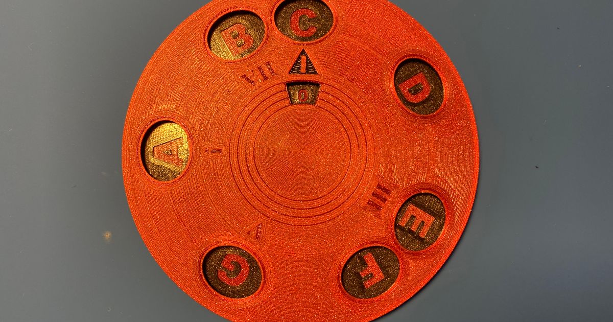 Music Key Circle by Milazzone Download free STL model