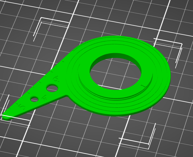 [PythonSCAD] Vernier bevel protractor with simplified indicators