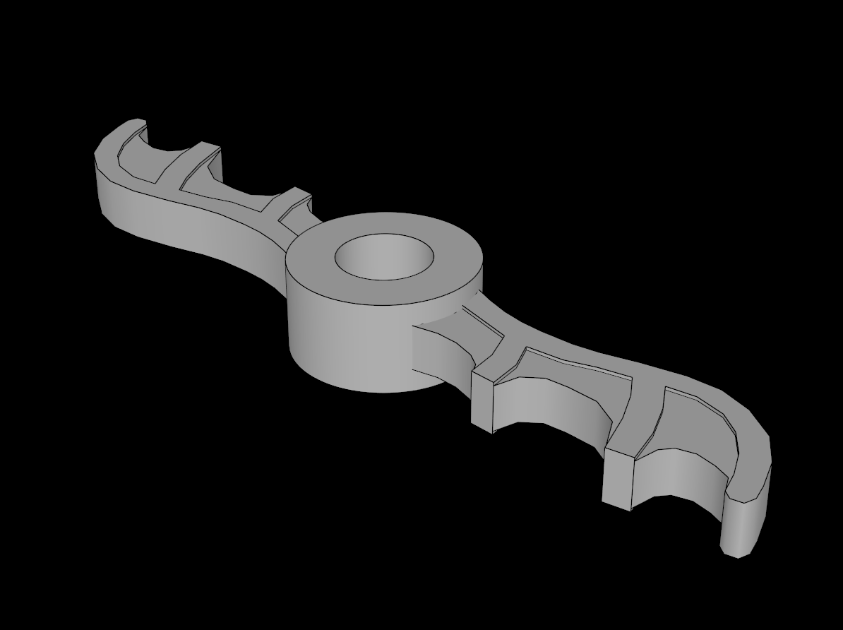 Lego Compatible (55707e.dat) Minifig Propeller with Bat Wings