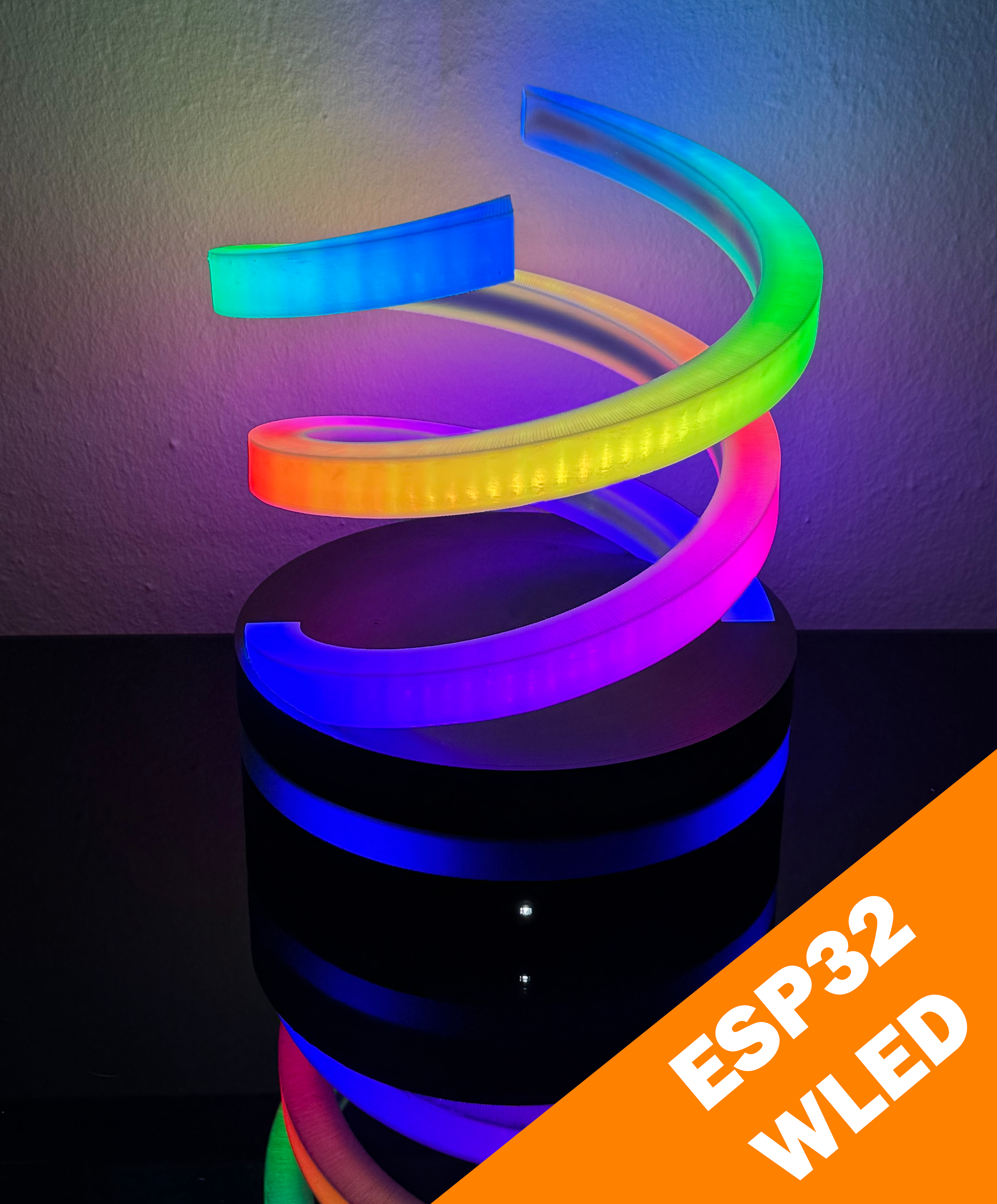 Double Helix WLED Lamp