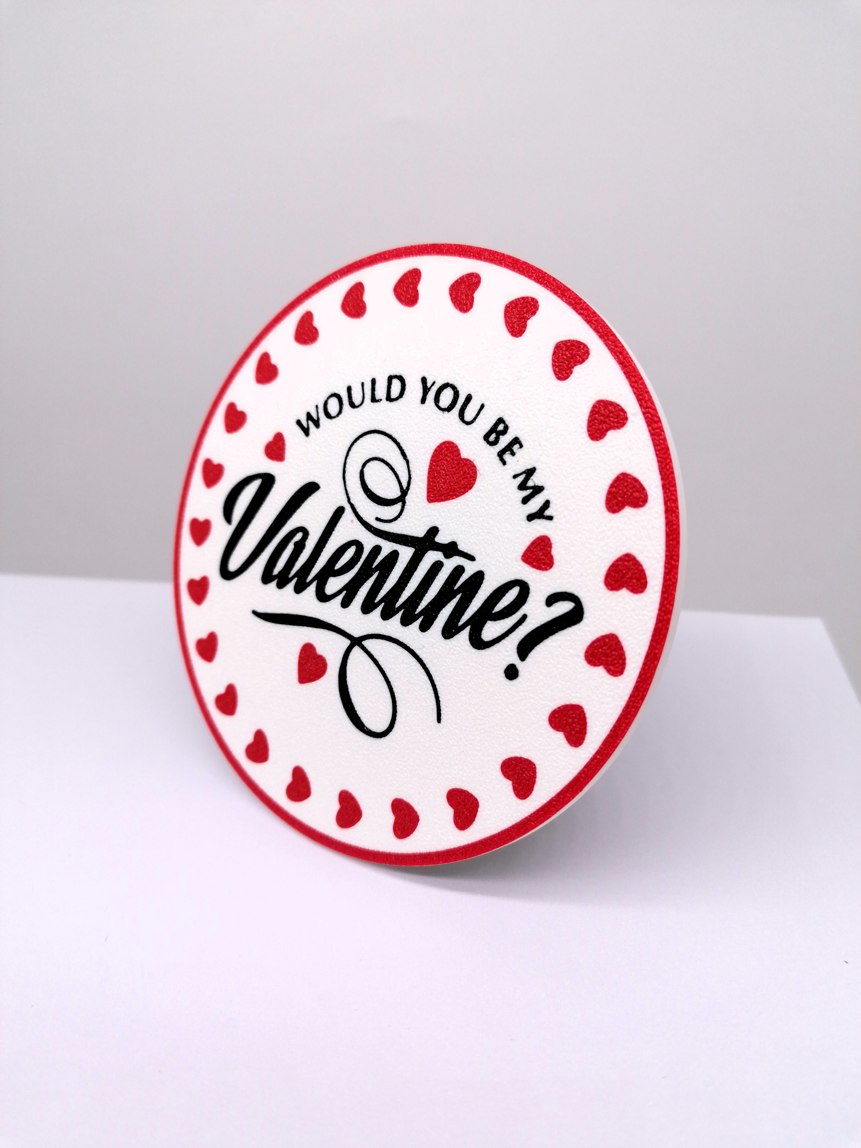 Would You Be My Valentine Coaster Set