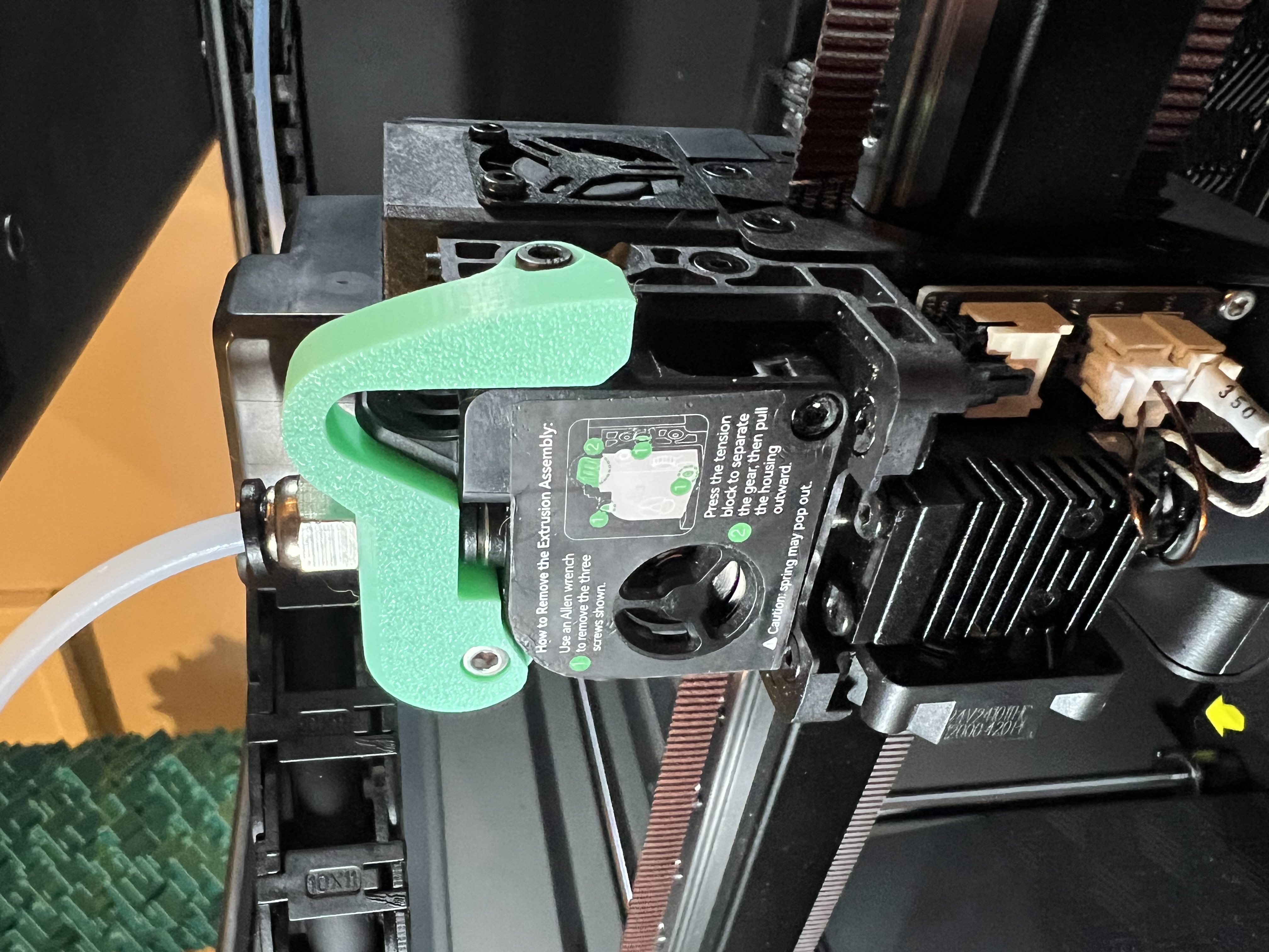 Creality K2 Plus Extruder PTFE M10 Pneumatic Mount
