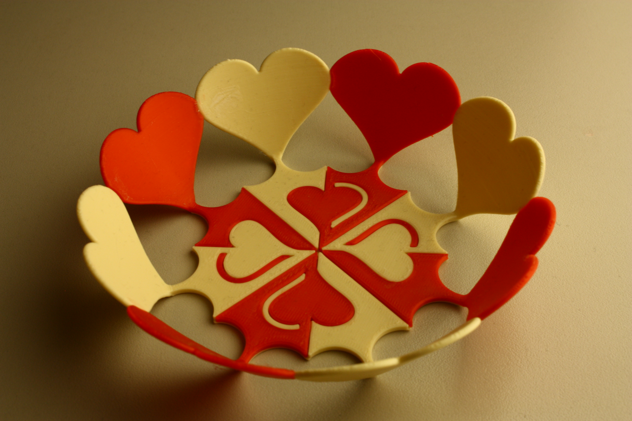 gift basket "Valentine" - two-colored