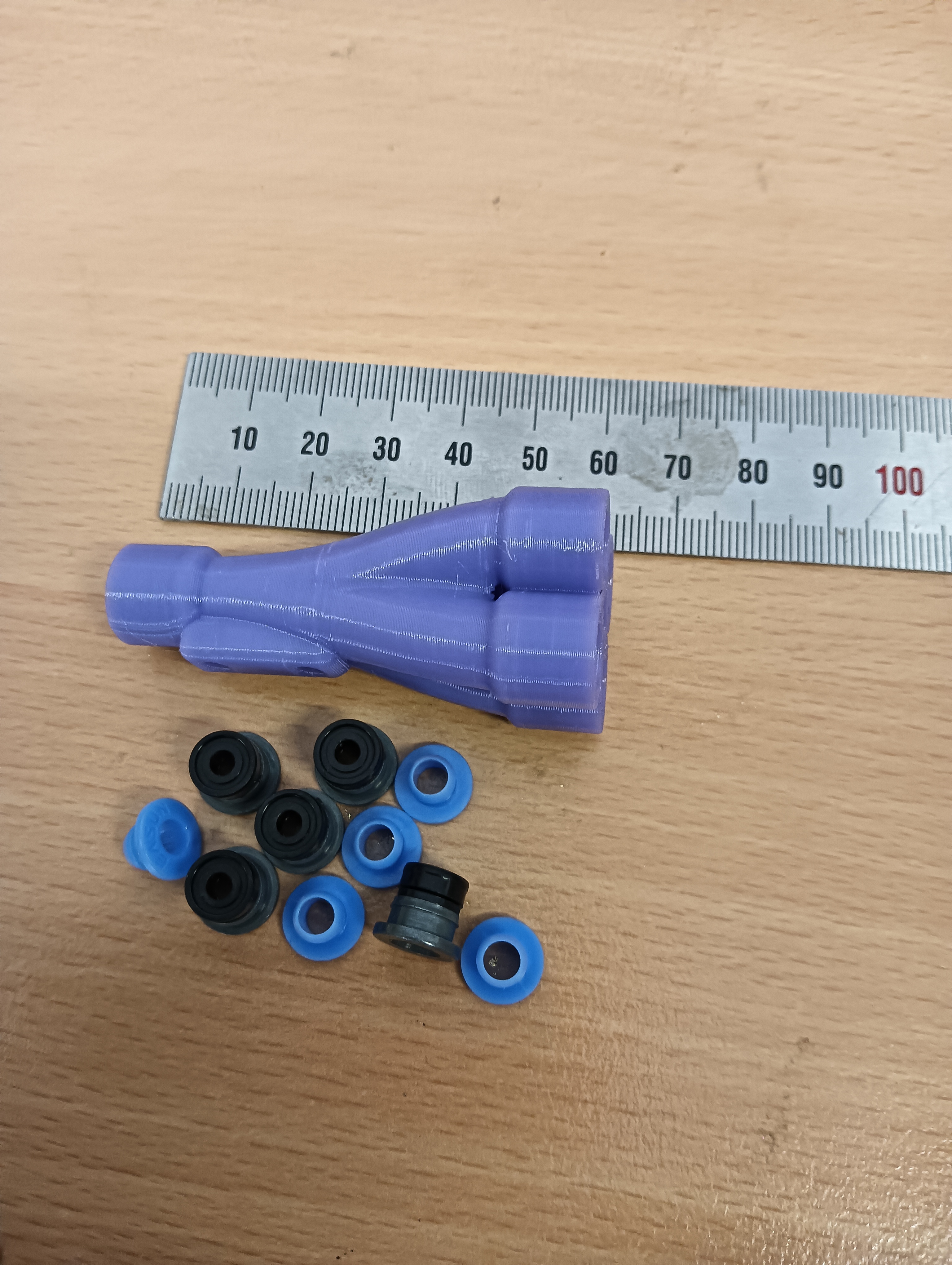 4in1out ptfe bowden splitter 4in1 with ECAS fittings 4 way