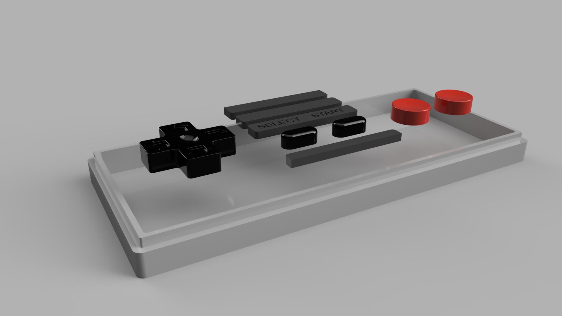 Miniatura 2 do modelo 3D Nes controller box