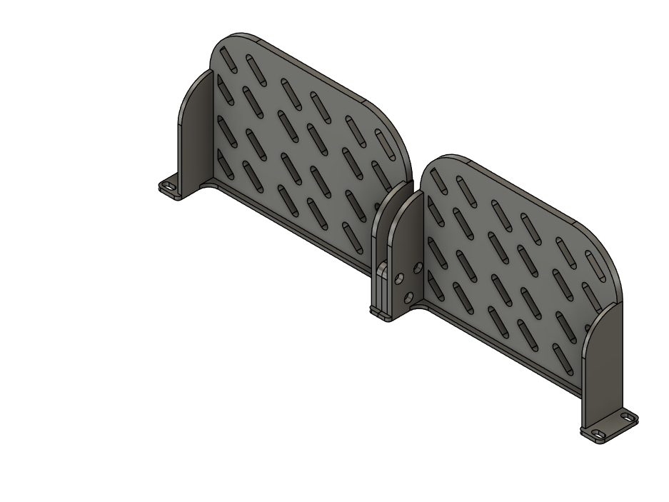 Miniatura 2 do modelo 3D 19-inch Modular Rack Mountable Shelf