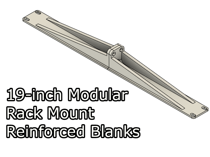 19-inch Reinforced Modular Rack Mount Blanks