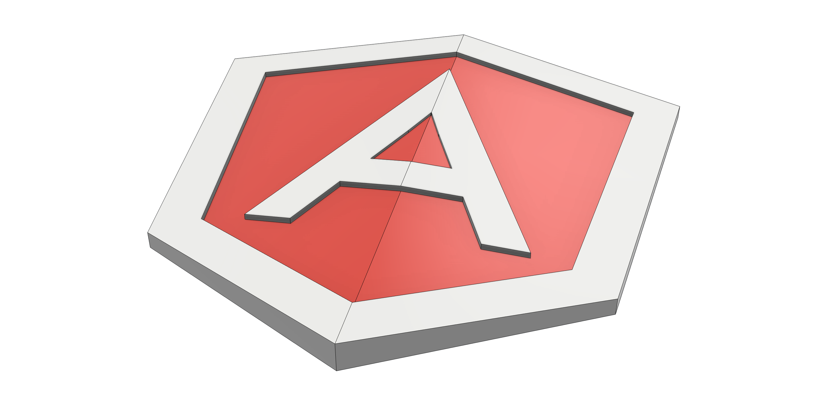 Angular logo on the wall