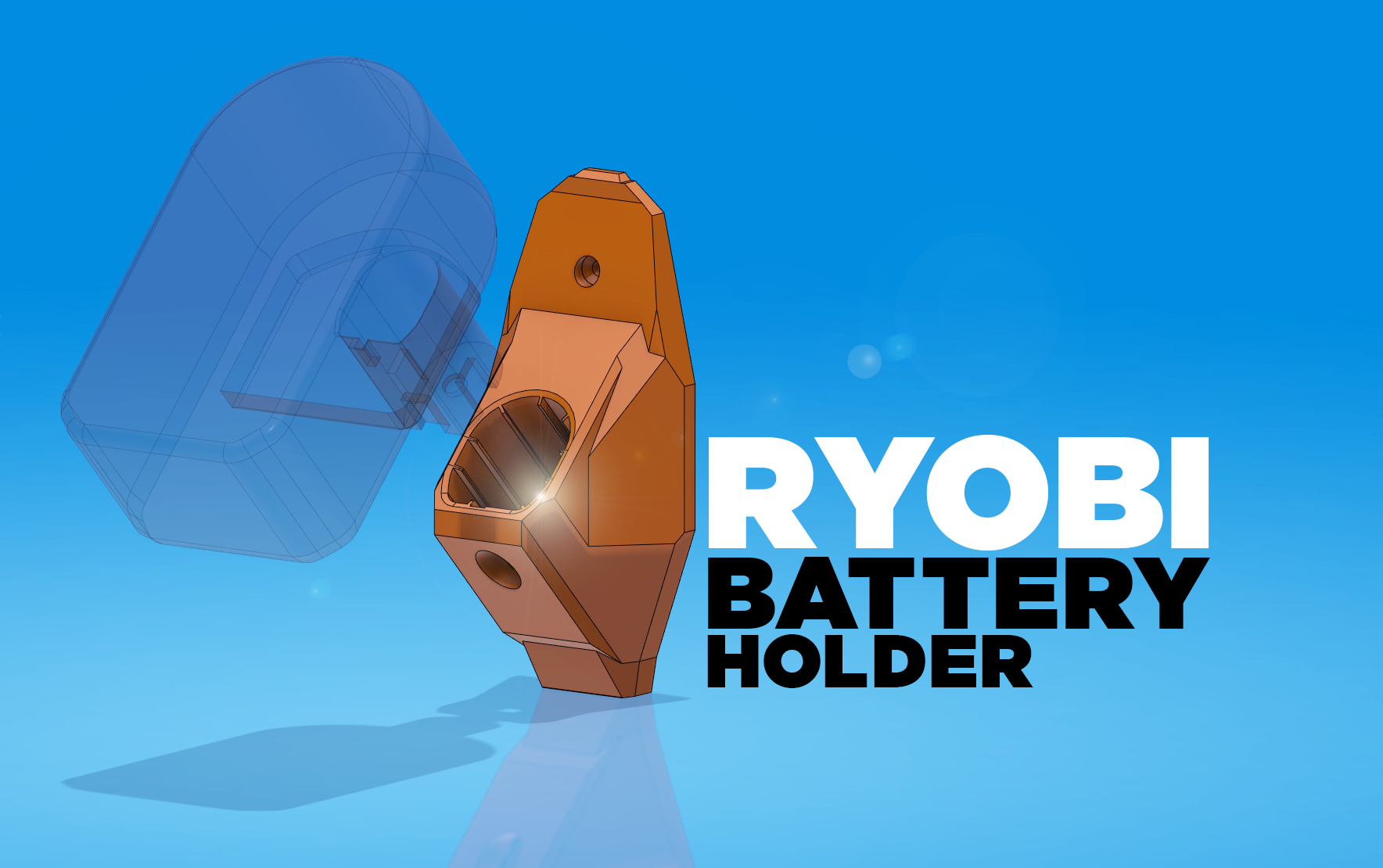 ryobi heat gun holder (r18hg) by chris, Download free STL model