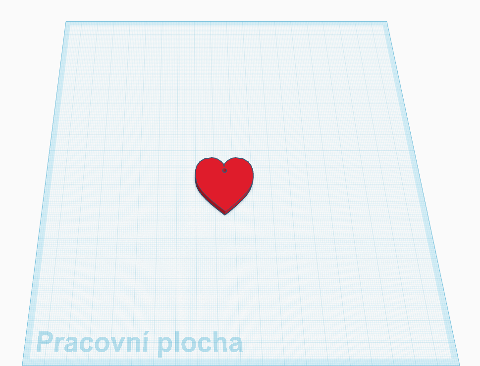 Valentýnské srdíčko jako přívěšek
