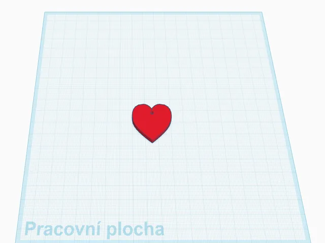 Valentýnské srdíčko jako přívěšek