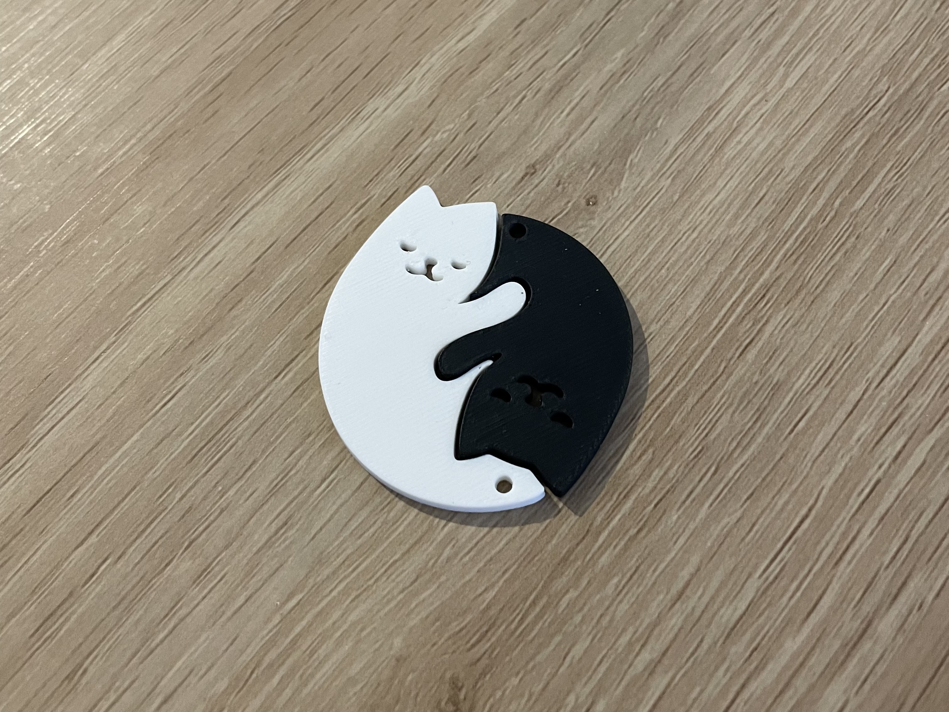 Couple Cats Keychain